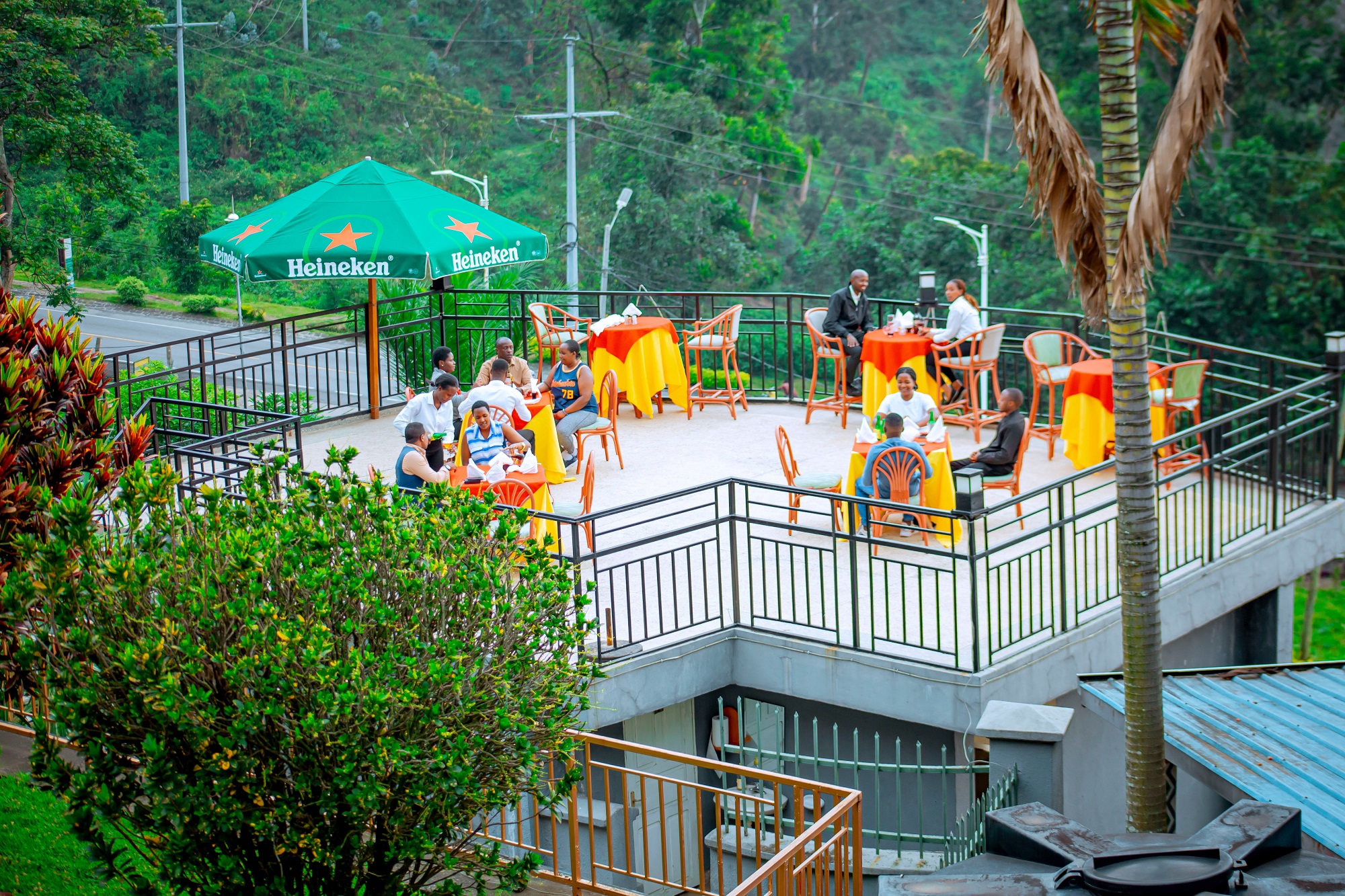Experience the Magic of Our Terrace at Kivu Peace View Hotel